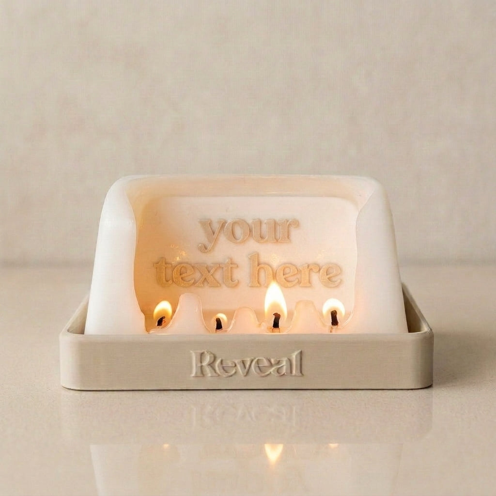 Personalised Hidden Message Reveal Candle