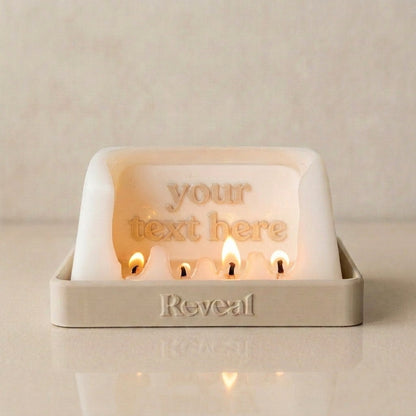 Personalised Hidden Message Reveal Candle
