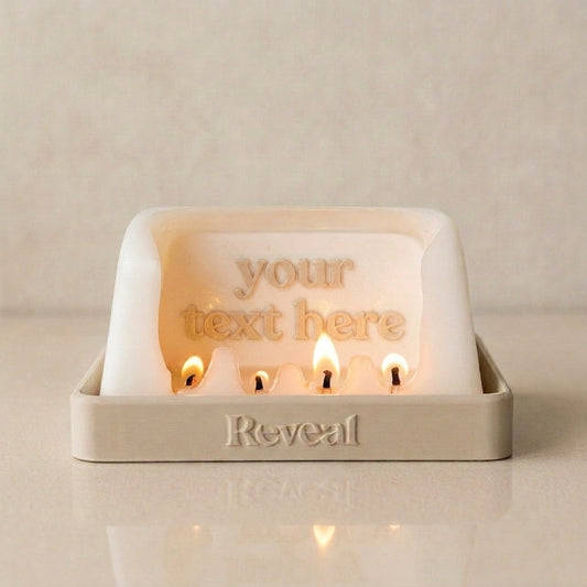 Personalised Hidden Message Reveal Candle