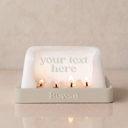 Personalised Hidden Message Reveal Candle